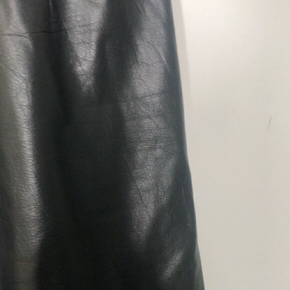 Vintage 90’s G-III Genuine Leather skirt black size 11/12 medium - Picture 4 of 8